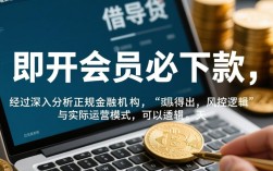 说开会员必下款是真的吗，贷款开会员必下款靠谱吗？