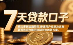 7天的贷款口子怎么申请，急需用钱哪里容易下款？