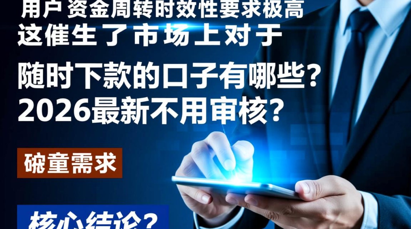 随时下款的口子有哪些