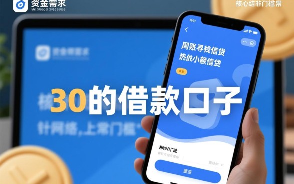 30的借款口子哪里有，怎么申请不用审核秒下款？