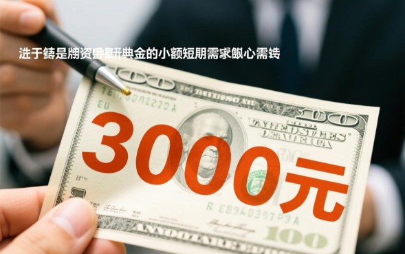 如何借3000块钱，哪里可以借到3000不用审核？