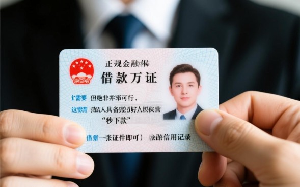 身份证借款2万怎么申请，只用身份证能贷2万吗？