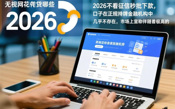 无视网花的网贷有哪些？2026不看征信秒批下款口子