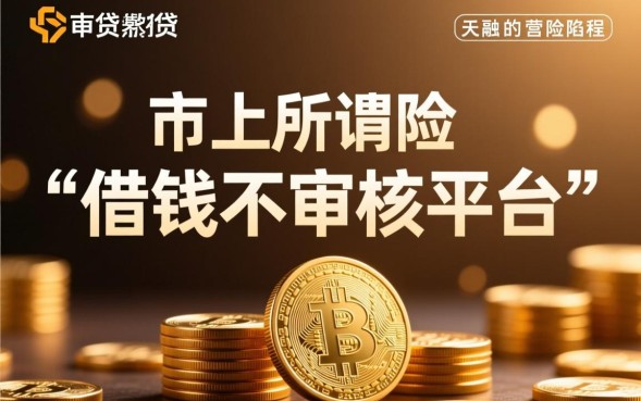 借钱不审核平台是真的吗，哪个靠谱秒下款？