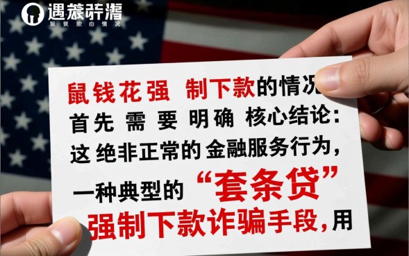 鼠钱花强制下款是骗局吗，没申请的钱需要还吗？