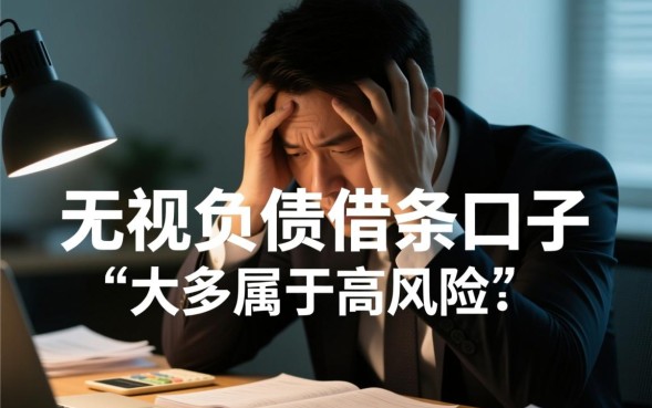 无视负债借条口子是真的吗？哪里有秒下款的口子