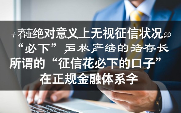 征信花必下的口子有哪些，2026不看征信秒批贷款