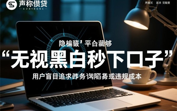 无视黑白秒下口子是真的吗，2026容易下款的平台是哪个？