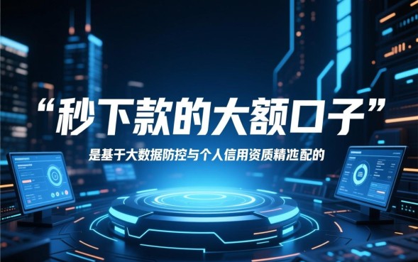 秒下款的大额口子有哪些？2026不看征信秒批平台