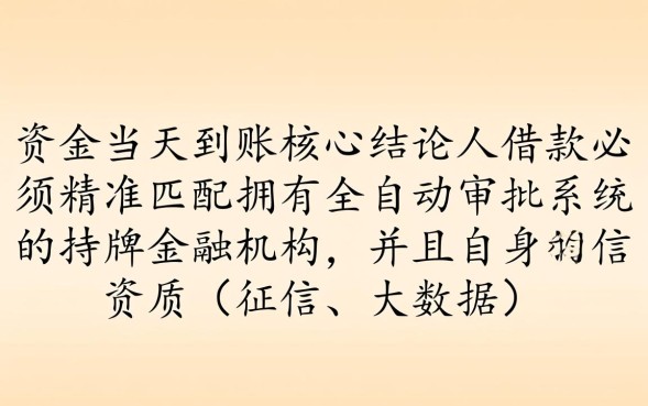 当天能下款的口子有哪些，哪个口子审核最快容易过
