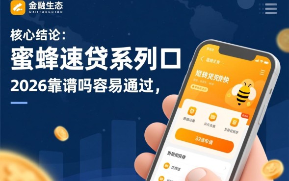 蜜蜂速贷系列口子怎么申请，2026靠谱吗容易通过吗