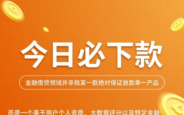 今日必下款是什么，哪个平台容易下款？