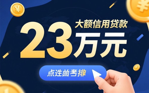 能下23万的口子怎么申请，哪里有靠谱的大额网贷渠道