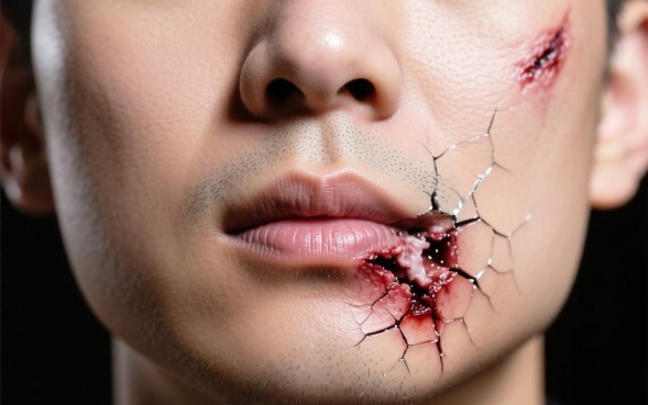 下巴一厘米的口子需要缝针吗，多久能愈合不留疤