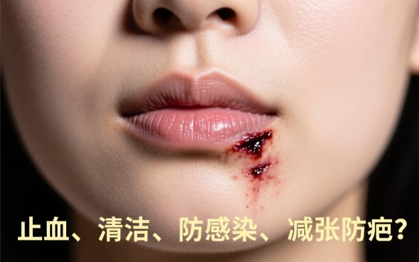 下巴有一道口子怎么办，伤口怎么处理不留疤