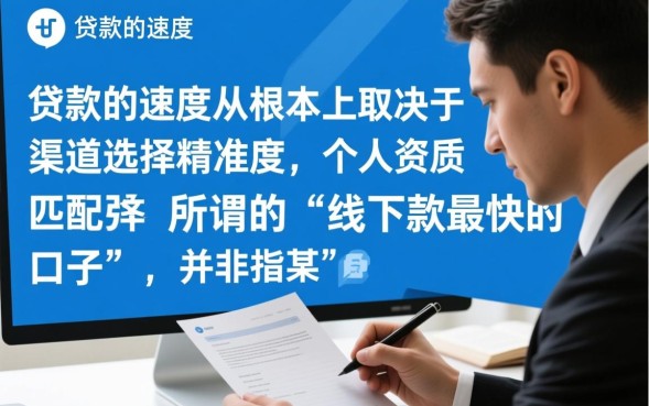 线下款最快的口子是哪个，怎么申请秒下款？