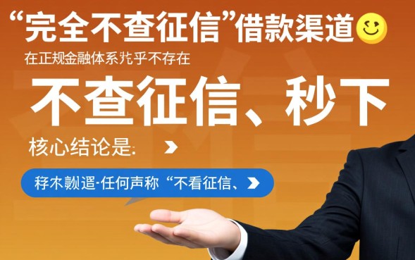 不查征信的借款口子有哪些，不看征信秒下款是真的吗