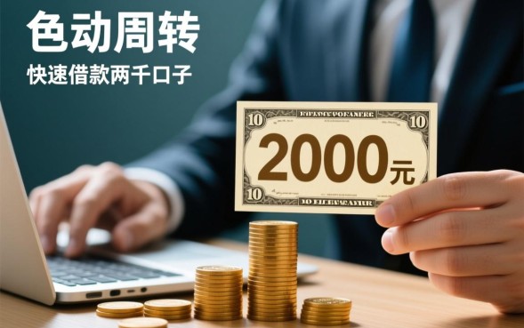快速借款两千口子怎么借，急用钱哪里借2000？