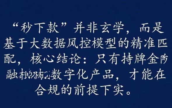 哪些新口子秒下款，2026放水口子真的能下款吗