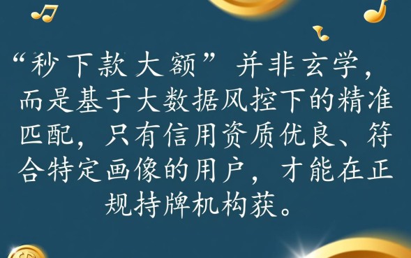 秒下款的口子大额是真的吗？2026正规大额贷款怎么申请？