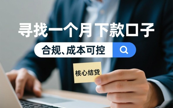 一个月的下款口子怎么借？哪个平台容易通过秒下款？