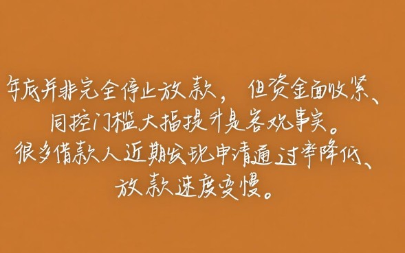 网贷年底不放款了吗，年底网贷还能下款吗
