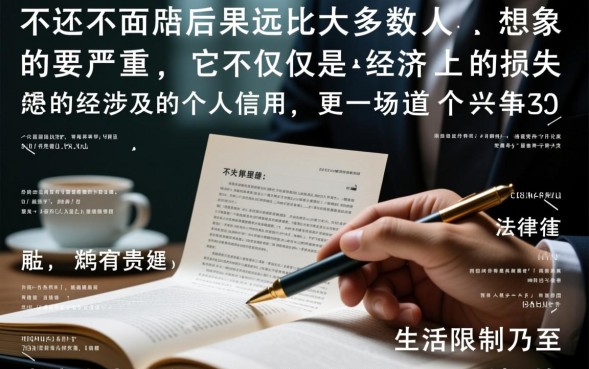 网贷不还有什么影响，不还会影响个人征信吗？