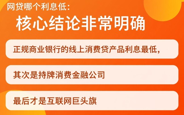 网贷哪个利息低，正规靠谱的平台有哪些推荐？