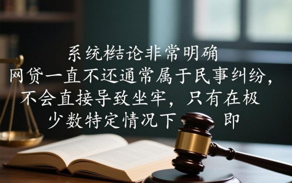 网贷一直不还会坐牢吗，网贷不还会不会构成诈骗罪