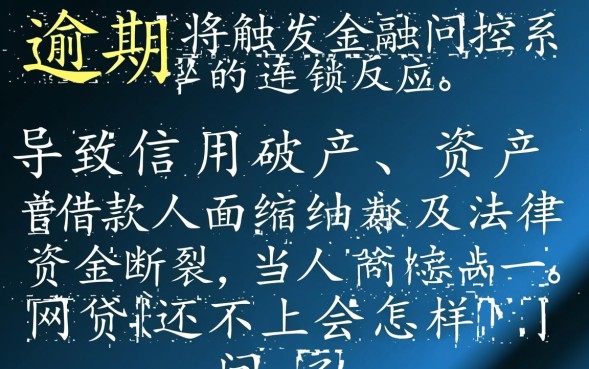 网贷还不上会怎样，逾期不还有什么后果会被起诉吗？