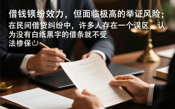 口头借钱有法律效力吗，口头借钱没借条怎么办