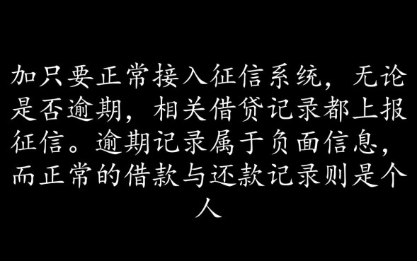 网贷不逾期上征信吗，没逾期为什么会影响征信