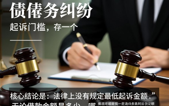 借钱多少可以起诉，欠钱不还多少钱可以立案？