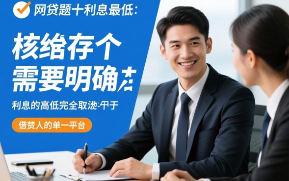 网贷哪个利息最低，正规低息平台怎么申请不踩坑