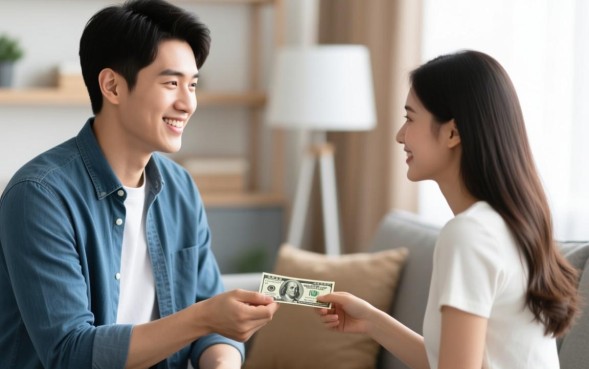 男朋友找女朋友借钱说明什么，该不该借给他？