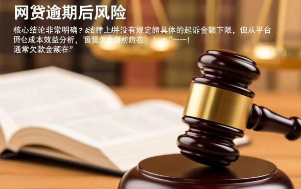 欠网贷多少钱以上才会被起诉，欠多少钱会被起诉坐牢