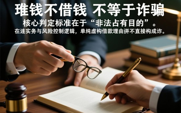 编造理由借钱算诈骗吗，借钱不还怎么判定诈骗？