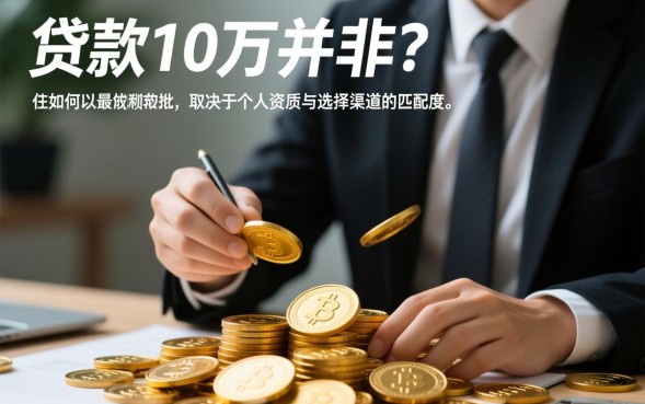 想贷款10万元怎么贷，需要满足什么条件？