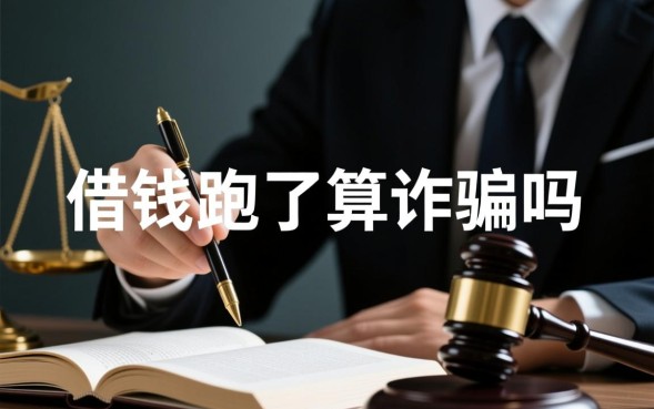 借钱跑了算诈骗吗，借钱不还是否构成诈骗罪？