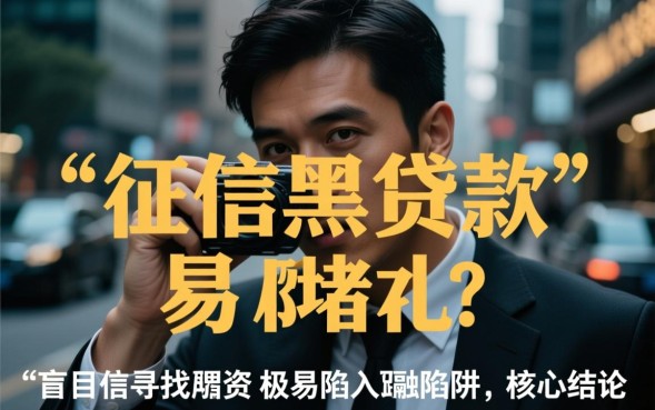 征信黑了能贷款吗，征信黑了怎么申请贷款容易下款？