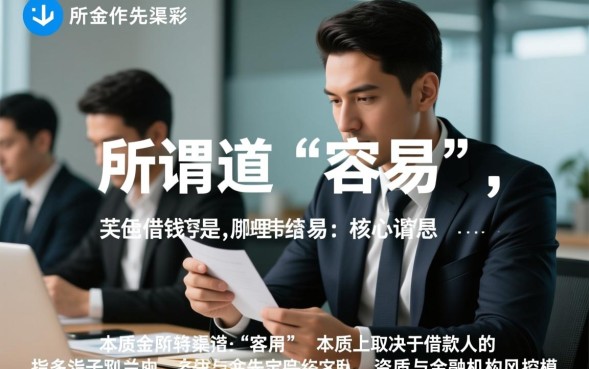 哪里借钱容易？急需用钱哪里借钱下款快？