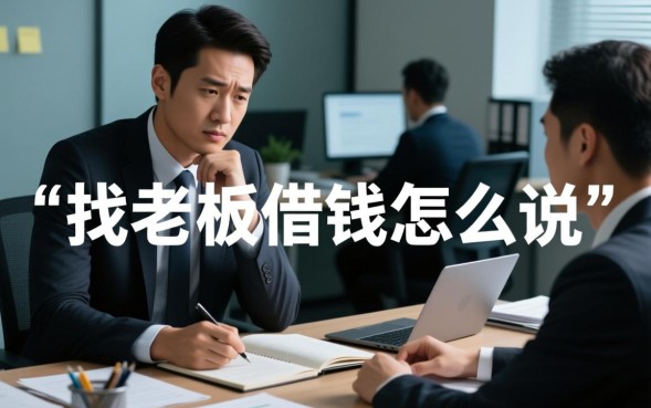 找老板借钱怎么说，怎么开口才合适不尴尬？