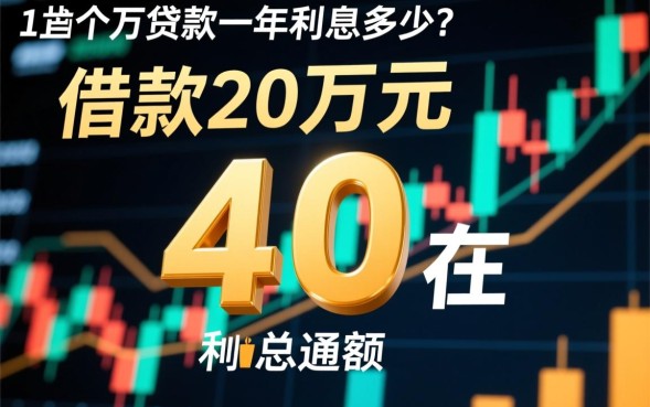 20万贷款一年利息多少？银行贷款利息怎么算？