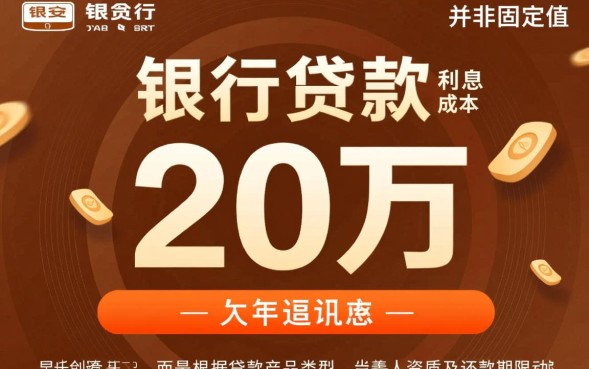 平安银行贷款20万利息是多少？一年利息怎么算？