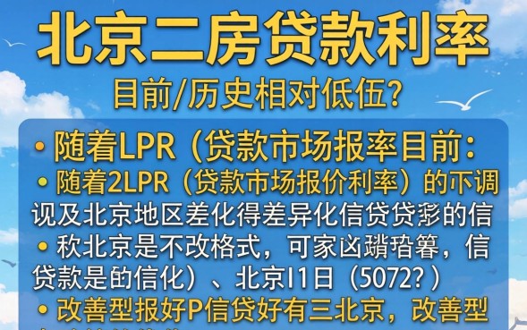 北京二套房贷款利率最新是多少，2026年买房首付要多少？