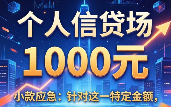 1000贷款怎么申请秒下款，急用钱哪里有靠谱的1000块口子