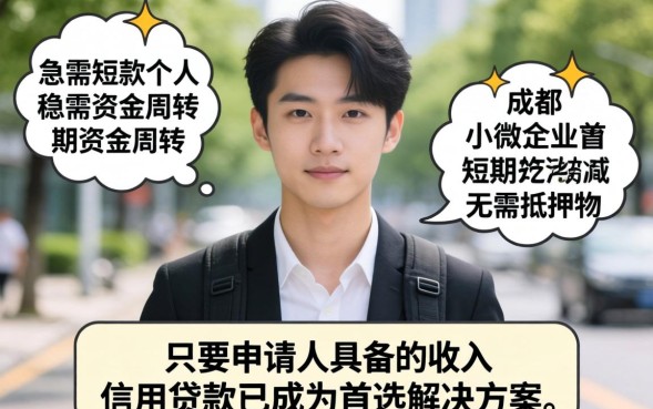 成都小额无抵押贷款怎么申请，当天能到账吗？