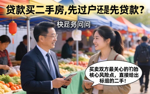 贷款买二手房是先过户还是先贷款，二手房贷款先过户还是先放款
