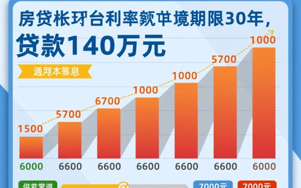 140万房贷30年月供多少，利息怎么算最划算？