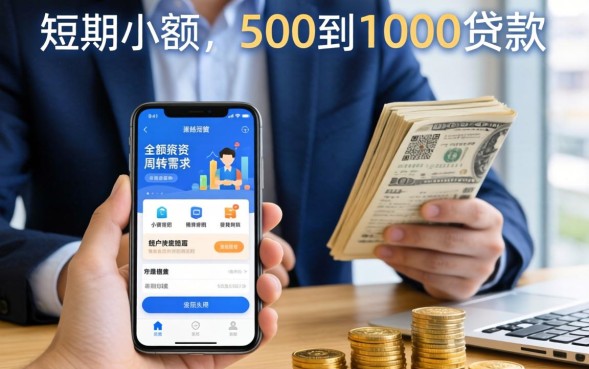 手机小额500到1000贷款怎么申请？急用钱哪里能秒批下款？